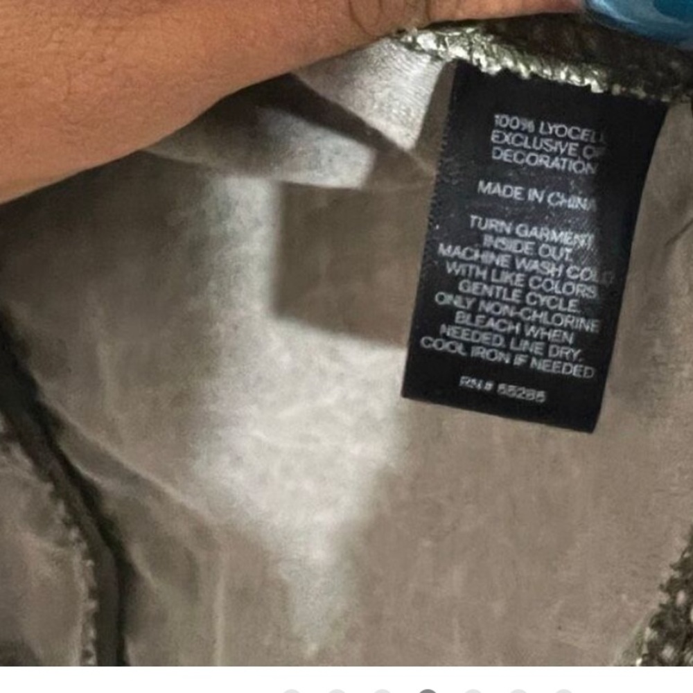 Express Olive Utility Cargo Jacket - image 4